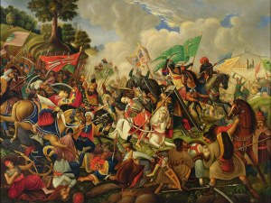 Peintre inconnu, Bataille des Magyars contre les Turcs