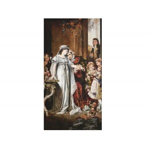 Sánor Liezen-Mayer or Alexander von Liezen-Mayer, Raab 1839 - 1898 Munich, attributed, The Delivery of the Bride