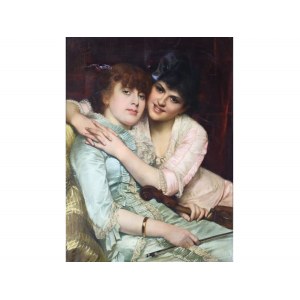 Giovanni Costa, Italien, 1826 - 1903, Die Blonde und die Brünette