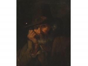 Portrét pána v štýle Josefa Morodera, okolo roku 1900