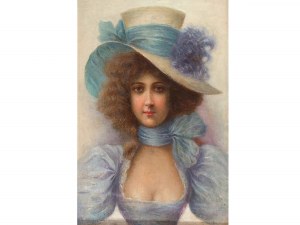 Pittore sconosciuto, 1900 circa, Ritratto di ragazza