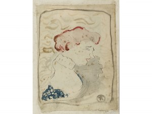 Henri de Toulouse-Lautrec, Albi 1864 - 1901 Saint-André-du-Bois, attribuito, Mademoiselle Lander