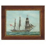 Marine painter, frigate Venus, around 1900/20