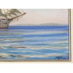 Paolo Klodic, Italie, 1887 - 1961, Trois-mâts au large de la côte