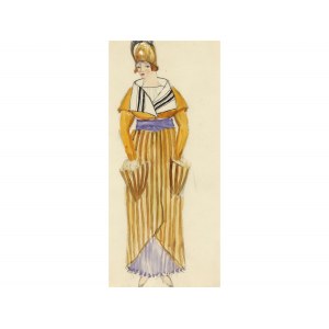 Eduard Josef Wimmer-Wisgrill, Vienna 1882 - 1961 Vienna, Fashion design for the Wiener Werkstätte