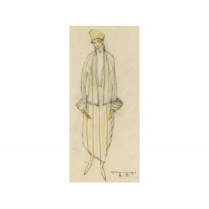 Eduard Josef Wimmer-Wisgrill, Wiedeń 1882 - 1961 Wiedeń, projektowanie mody dla Wiener Werkstätte