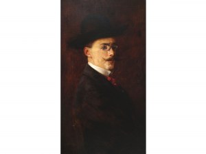 Eduard Veith, Neutitschein 1858 - 1925 Wiedeń, Portret dżentelmena