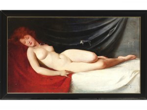 Mária Szantho, Szeged 1897 - 1998 Nagymagocs, Reclining female nude