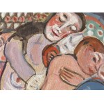 Maler des Hagenbundes, Mitte des 20. Jahrhunderts, Kopie nach dem bedeutenden Gemälde von Gustav Klimt Tod und Leben