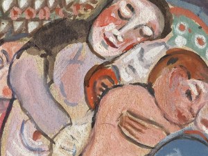 Peintre du Hagenbund, milieu du 20e siècle, copie d'après l'important tableau de Gustav Klimt 