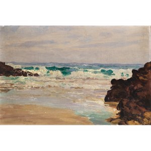 Josef Ullmann, Nekmír 1870 - 1922 Praga, Surf at the Belle Isle