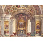 Ernst Graner, Werdau 1865 - 1943 Vienna, Interno di chiesa