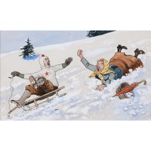 Fritz Schönpflug, Vienna 1873 - 1951 Vienna, attributed, Winter fun