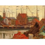 Anton Nowak, Marburg an der Drau 1865 - 1932 Vienna, Flag gala in Volendam