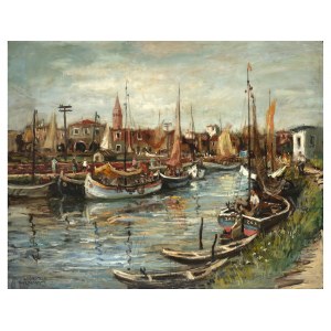 Wilhelm Kaufmann, Wien 1895 - 1975 Wien, Venezianische Fischerboote