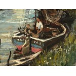 Wilhelm Kaufmann, Vienne 1895 - 1975 Vienne, bateaux de pêche vénitiens