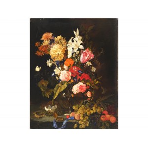Franz Xaver Pieler, Viedeň 1876 - 1952 Klosterneuburg, pripisovaný, veľký kvetinový kus