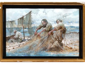 Stepan Fedorovitch Kolesnikoff, Ukraine 1879 - 1955, The Fishermen