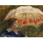 Ludwig Koch, Vienna 1866 - 1934 Vienna, Ladies with parasol