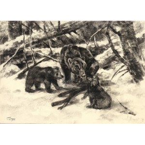 Emmerich Dichtl, Linz 1895 - 1969 Wels, Bear family