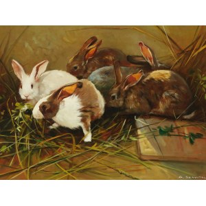 Giovanni Sanvitale, born 1935 in Italy, Rabbit family