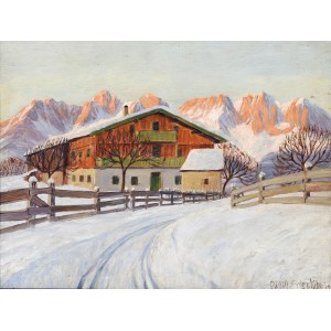 Maximilian Erler, Vienna 1888 - 1958 Vienna, View of the Wilder Kaiser