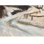 Josef Dobrowsky, Karlsbad 1889 - 1964 Tullnerbach, paysage d'hiver