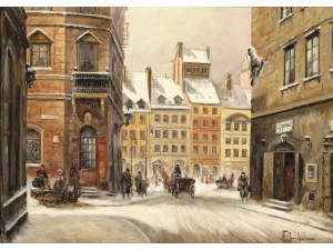 Władysław Chmieliński, Warsaw 1911 - 1979 Warsaw, Warsaw in winter