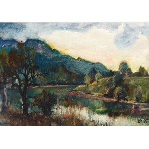 Unknown painter, 20th century, River landscape