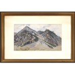 Leopold Hauer *, Vienne 1896 - 1984 Lengenfeld, chaîne de montagnes