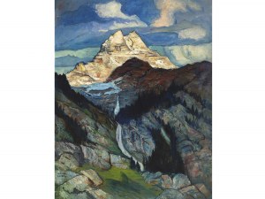 Hanns Diehl, Pirmasens 1877 - 1946 Vienne, paysage de montagne