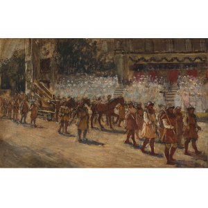 Jonas Julius Klaber, Vienna 1872 - 1939 Vienna, Medieval procession