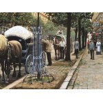 Richard Pokorny, Austria, 1907 - 1997, La carrozza trainata da cavalli