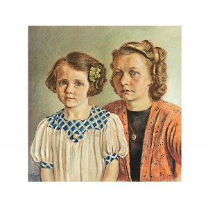 Unbekannter Maler, Porträt von Mutter und Tochter