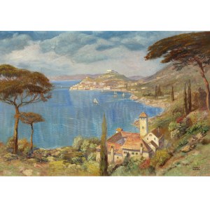 Hanns Diehl, Pirmasens 1877 - 1946 Vienna, costa adriatica di Dubrovnik