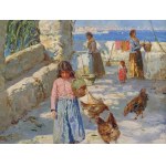 Giuseppe Giardiello, Naples 1877 - 1920, Journée d'été à Naples