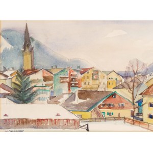 Peintre inconnu, Vue de Kitzbühel