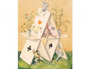 Alfred Hagel, Vienne 1885 - 1945 Vienne, Les amants du château de cartes