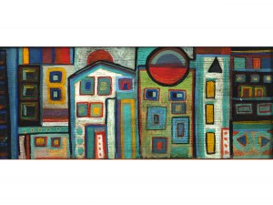 Unknown modernist painter, Houses