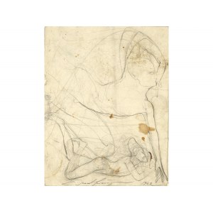 Ernst Fuchs, Vídeň 1930 - 2015 Vídeň, Anděl napájí žíznivého Samsona