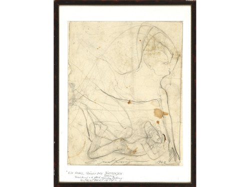 Ernst Fuchs, Vienna 1930 - 2015 Vienna, An angel waters the thirsty Samson