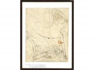 Ernst Fuchs, Vienna 1930 - 2015 Vienna, Un angelo abbevera l'assetato Sansone