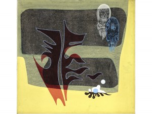 Anton Elsinger, Nikolsburg 1925 - 1995 Brunn am Gebirge, surrealistická kompozícia