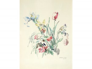 Oskar Kokoschka, Pöchlarn 1886 - 1980 Montreux, Bukiet kwiatów