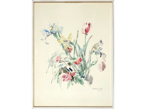 Oskar Kokoschka, Pöchlarn 1886 - 1980 Montreux, Bouquet of flowers