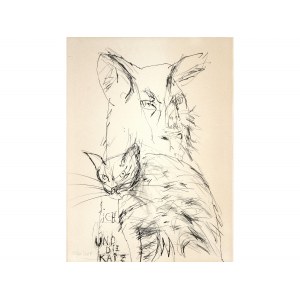 Peintre inconnu, 20e siècle, Me and the cat