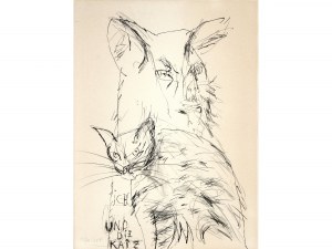 Neznámy maliar, 20. storočie, Ja a mačka