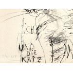 Unbekannter Maler, 20. Jahrhundert, Ich und die Katze