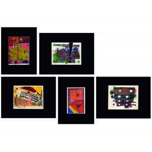 Friedensreich Hundertwasser, Vienna 1928 - 2000 Brisbane, mixed lot: 5 art prints of well-known motifs