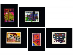 Friedensreich Hundertwasser, Vienna 1928 - 2000 Brisbane, mixed lot: 5 art prints of well-known motifs